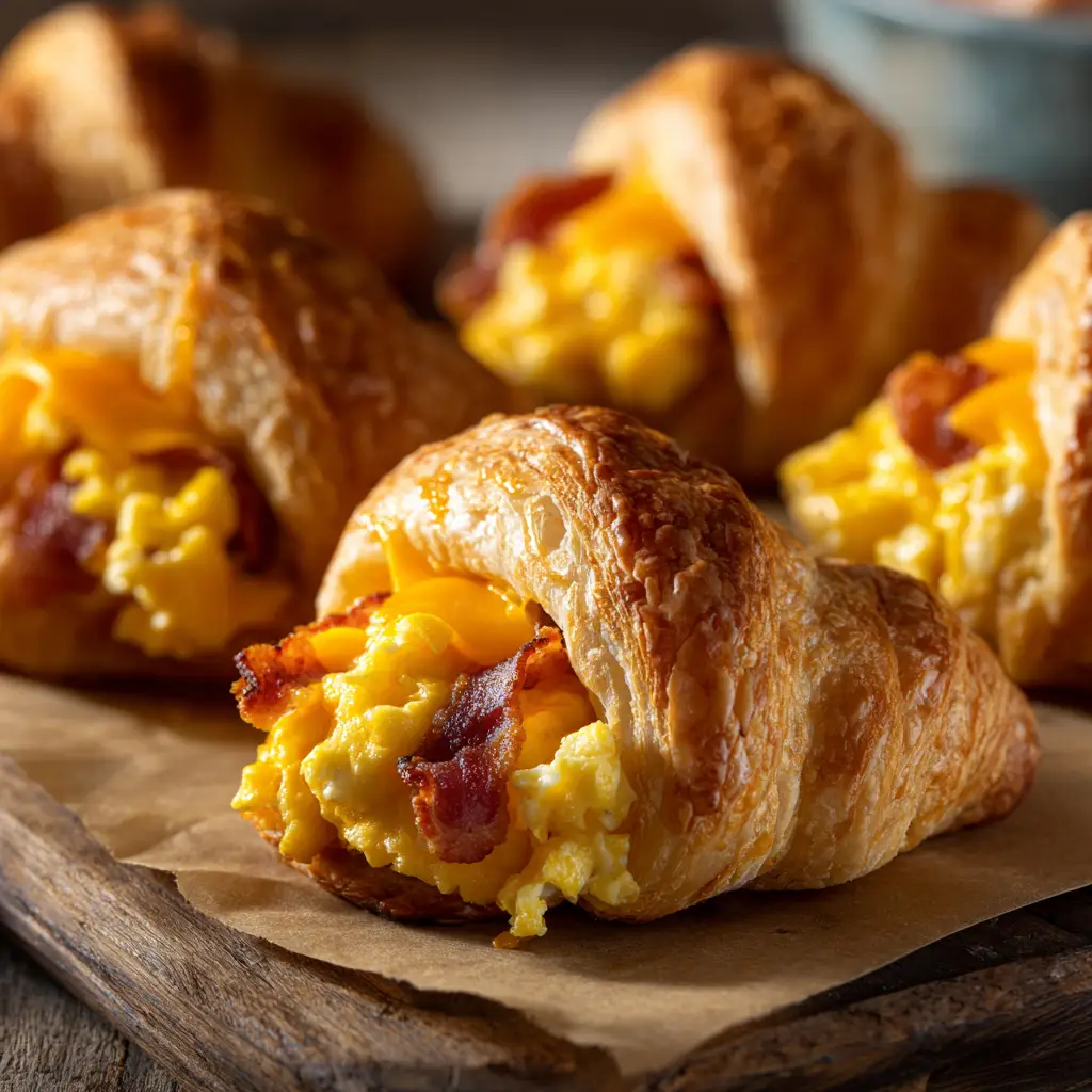 Breakfast Crescent Rolls with Sausage, Egg, and Cheddar
