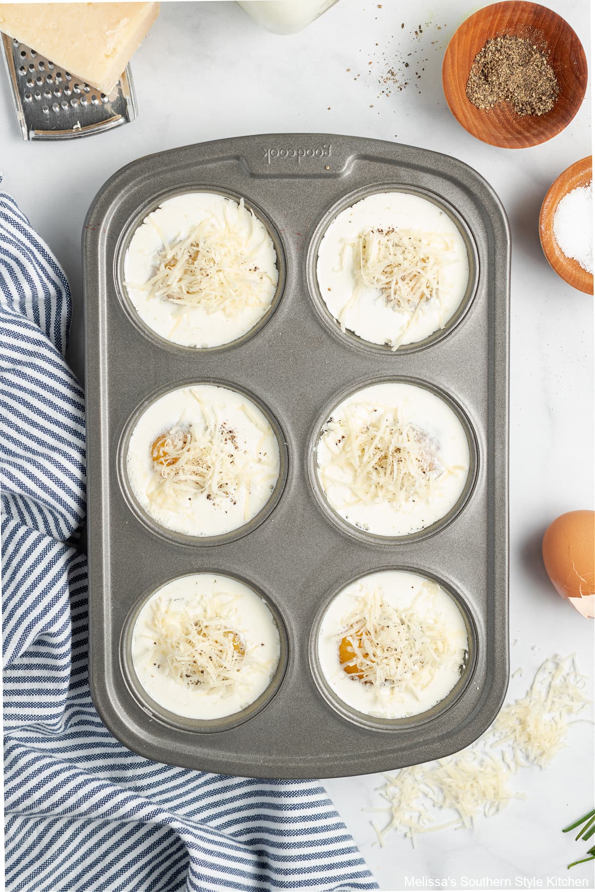 Baked French Eggs with Parmesan and Cream