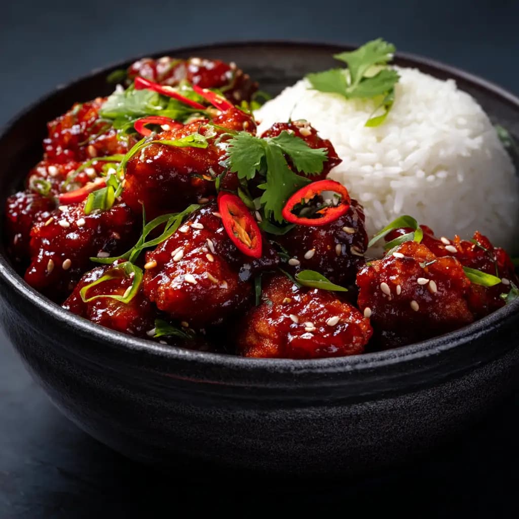 Dragon Chicken with Sweet and Spicy Red Chili Sauce