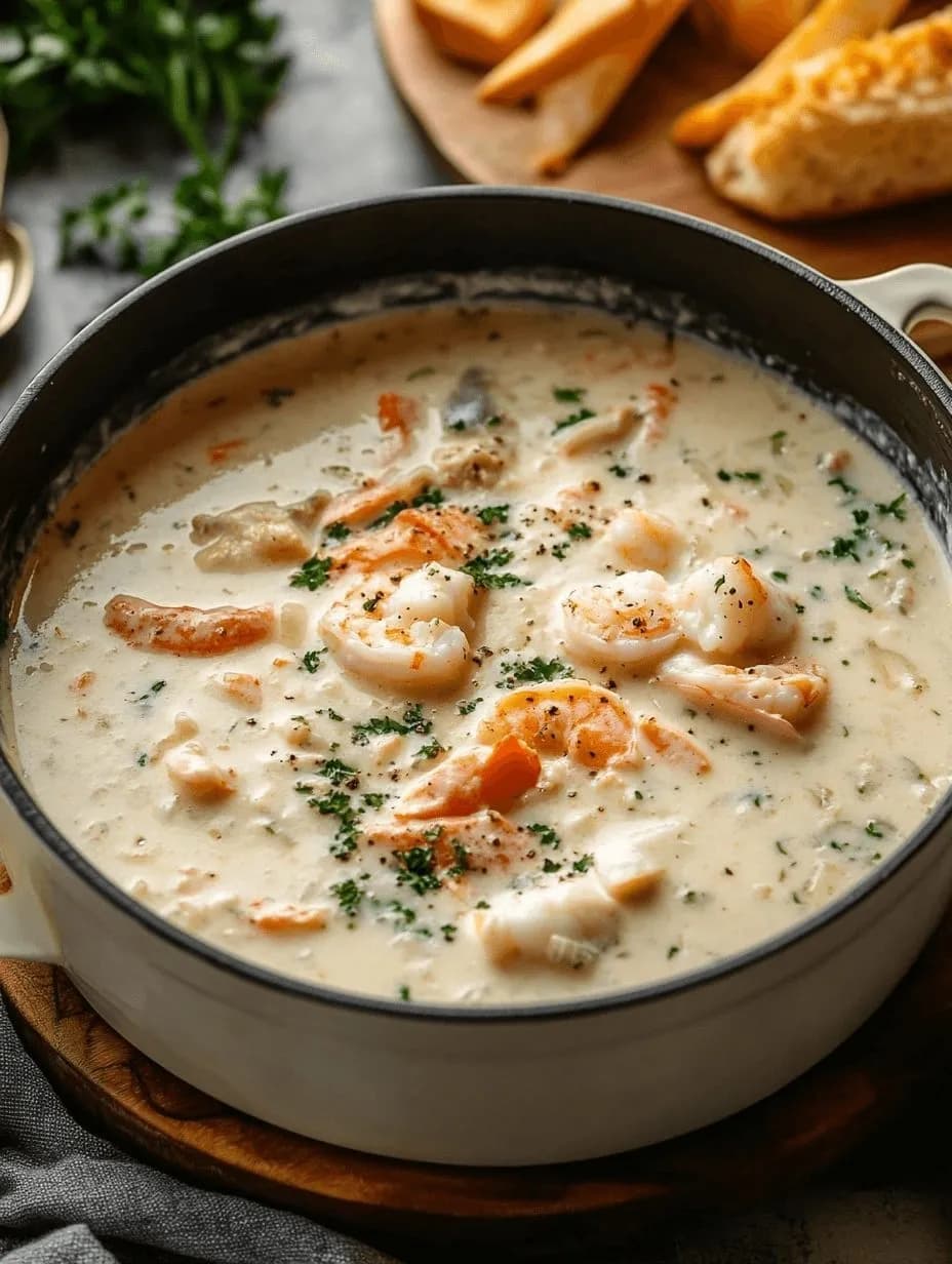 Crab and Shrimp Seafood Bisque with Smoked Paprika