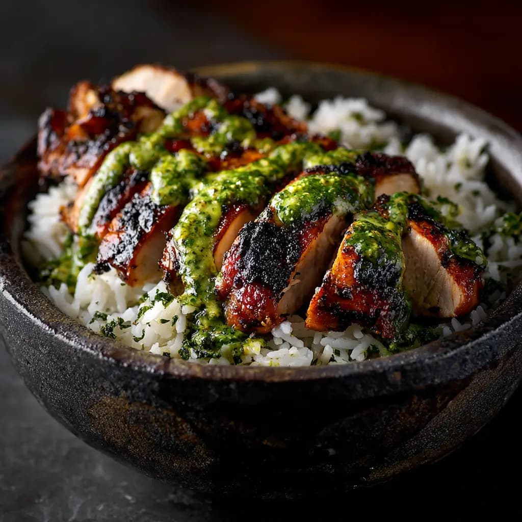 Peruvian Chicken with Aji Verde Sauce