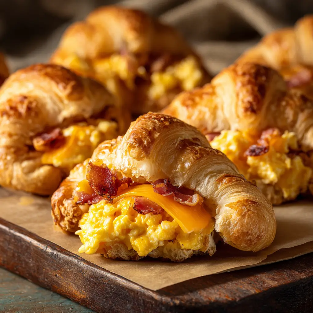 Breakfast Crescent Rolls with Sausage, Egg, and Cheddar
