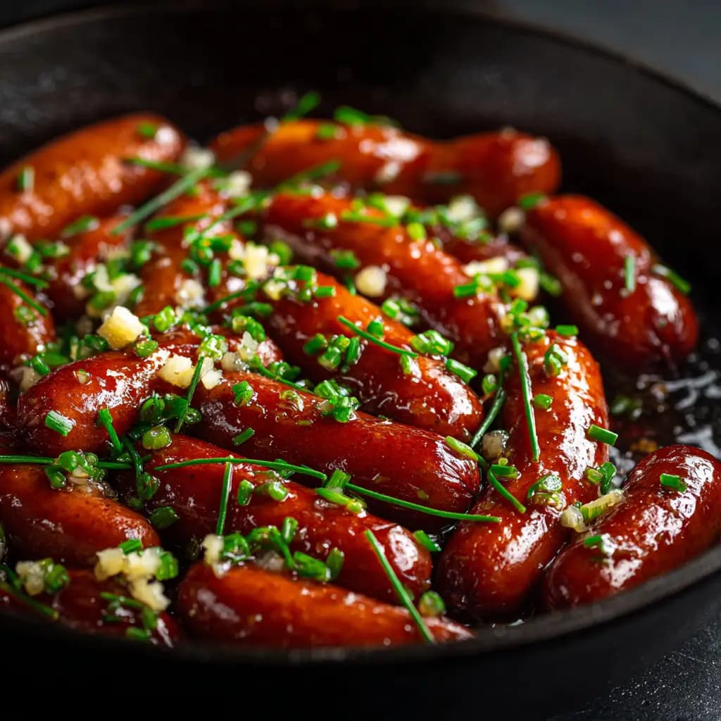 Hot Honey Garlic Lil Smokies with Sweet-Spicy Glaze
