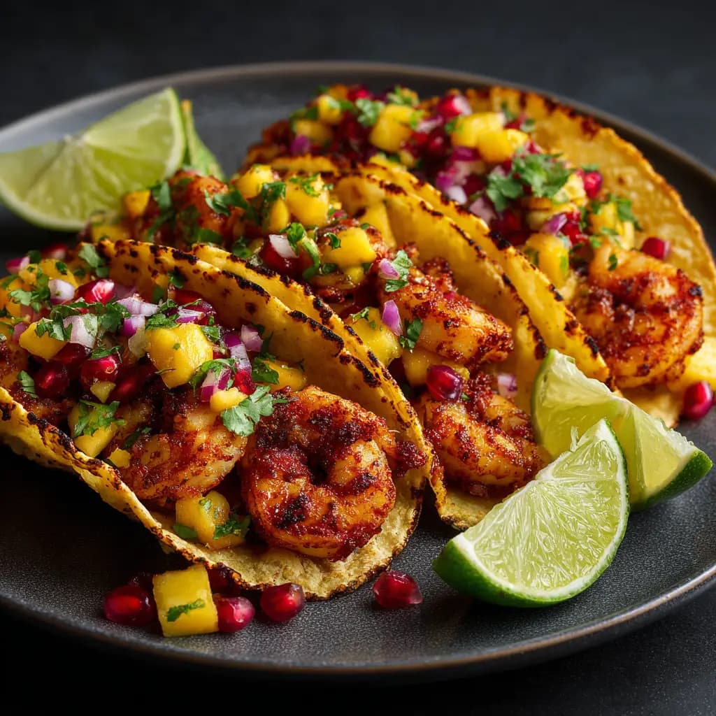 Honey Chipotle Shrimp Tacos with Cilantro Lime Slaw