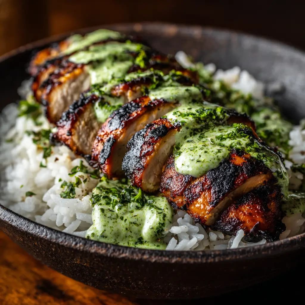 Peruvian Chicken with Aji Verde Sauce