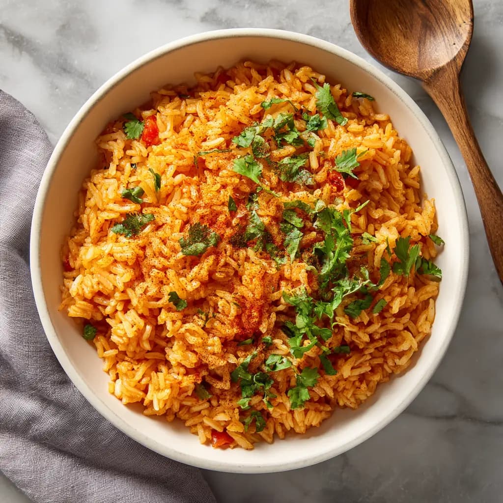 Spanish Rice with Smoked Paprika and Tomato Paste