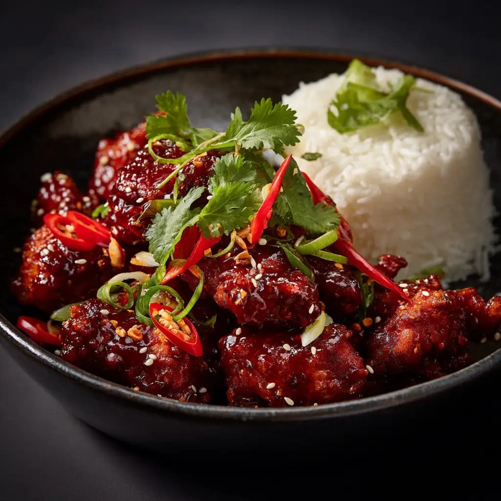 Dragon Chicken with Sweet and Spicy Red Chili Sauce
