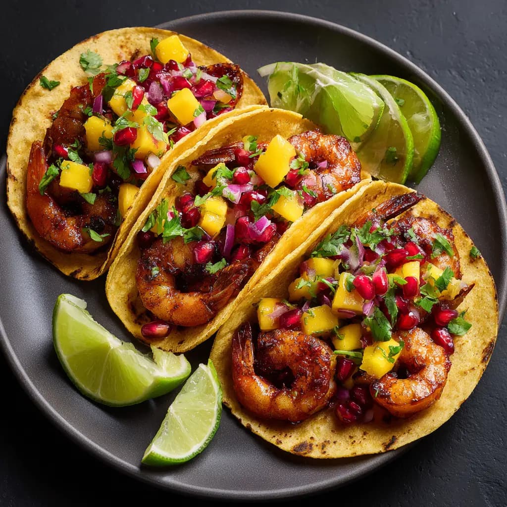 Honey Chipotle Shrimp Tacos with Cilantro Lime Slaw